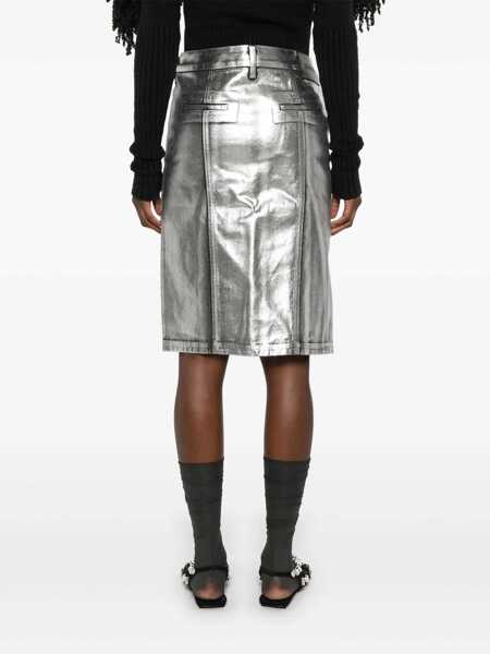 Fuste THE ATTICO The Attico Skirts SILVER Femei (BM 17291541) 4