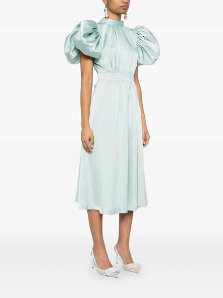 Rochii ROTATE Birger Christensen Rotate Birger Christensen Satin Puff Midi Dress BLUE HAZE Femei (BM 17291868) 3