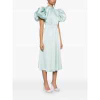 Rochii ROTATE Birger Christensen Dama - Rochii ROTATE Birger Christensen Rotate Birger Christensen Satin Puff Midi Dress BLUE HAZE Femei (BM 17291868) - B-mall.ro
