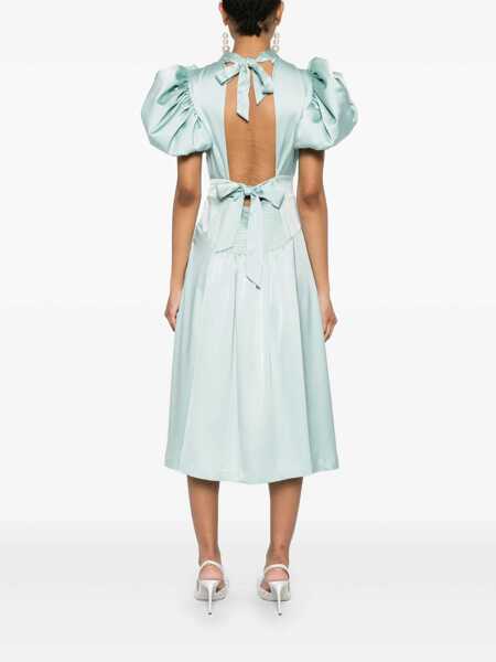 Rochii ROTATE Birger Christensen Rotate Birger Christensen Satin Puff Midi Dress BLUE HAZE Femei (BM 17291868) 4