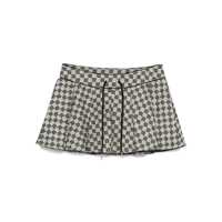 Fuste Misbhv Monogram Jacquard Canvas Mini Skirt Femei