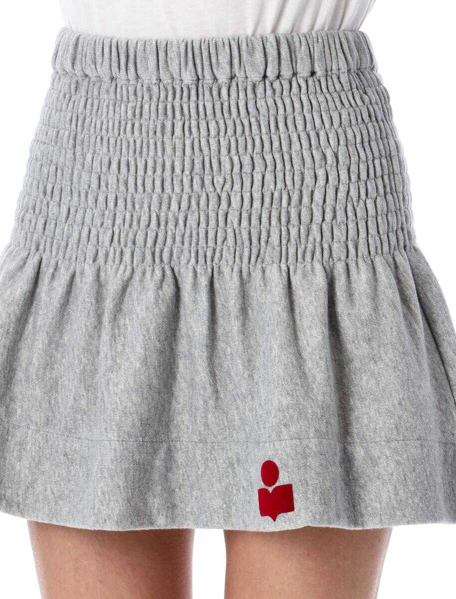 Fuste Isabel Marant Isabel Marant toile Pacifica Mini Skirt GREY Femei (BM 17292279) 3