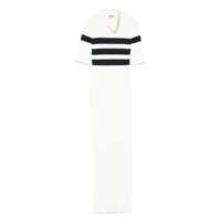 Rochii Jean Paul Gaultier Striped Long Knit Dress Femei