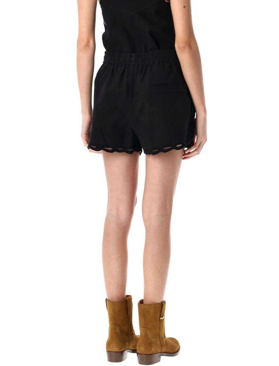 Pantaloni casual Isabel Marant Isabel Marant toile Safa Shorts FADED BLACK Femei (BM 17292525) 2