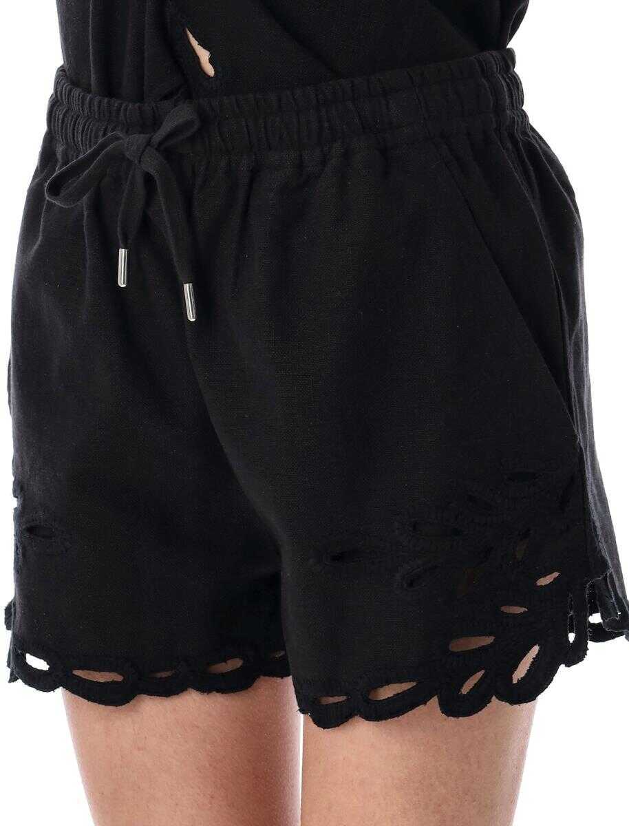 Pantaloni casual Isabel Marant Isabel Marant toile Safa Shorts FADED BLACK Femei (BM 17292525) 3