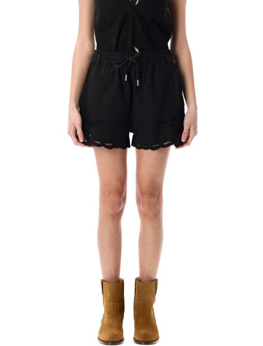 Pantaloni casual Isabel Marant Isabel Marant toile Safa Shorts FADED BLACK Femei (BM 17292525) 1