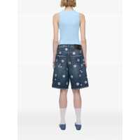 Pantaloni casual Marc Jacobs Dama - Pantaloni casual Marc Jacobs Marc Jacobs Sequin Daisy Wide Leg Bermuda Shorts BLUE Femei (BM 17292621) - B-mall.ro