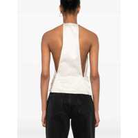 Imbracaminte THE ANDAMANE Dama - Topuri THE ANDAMANE The Andamane Verushka Top Topwear Beige Femei (BM 17292729) - B-mall.ro
