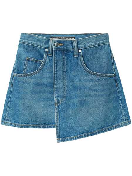 Fuste Alexander Wang Alexander Wang Deconstructed Wrapped Skirt BLUE Femei (BM 17292969) 1