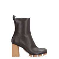 Bocanci Bottega Veneta Shore Leather Ankle Boots Femei