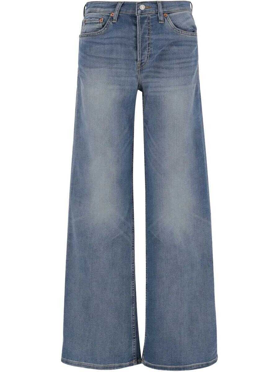 Blugi RE/DONE Re/Done Cotton Blend Jeans BLUE Femei (BM 17293848) 1