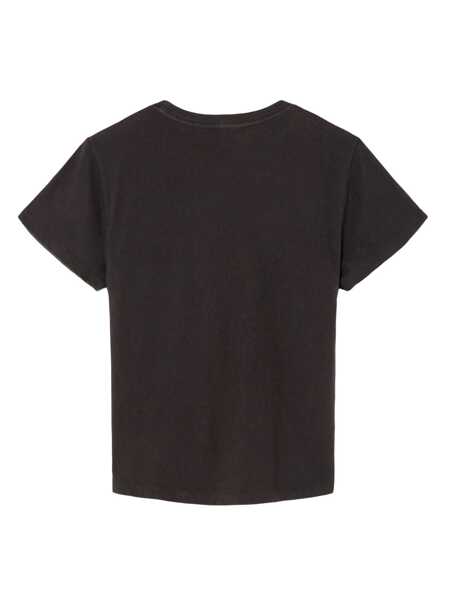 Tricouri RE/DONE Re/Done Romance Cotton T-Shirt Black Femei (BM 17293851) 5
