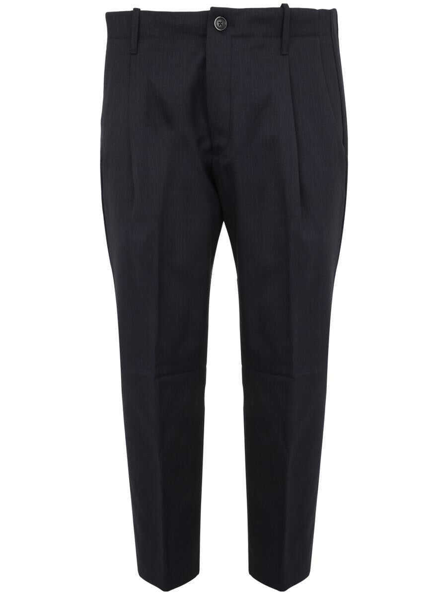 Pantaloni Nine in the morning Nine In The Morning Stretch Pants With Pences Clothing BLUE Barbati (BM 17293908) 1