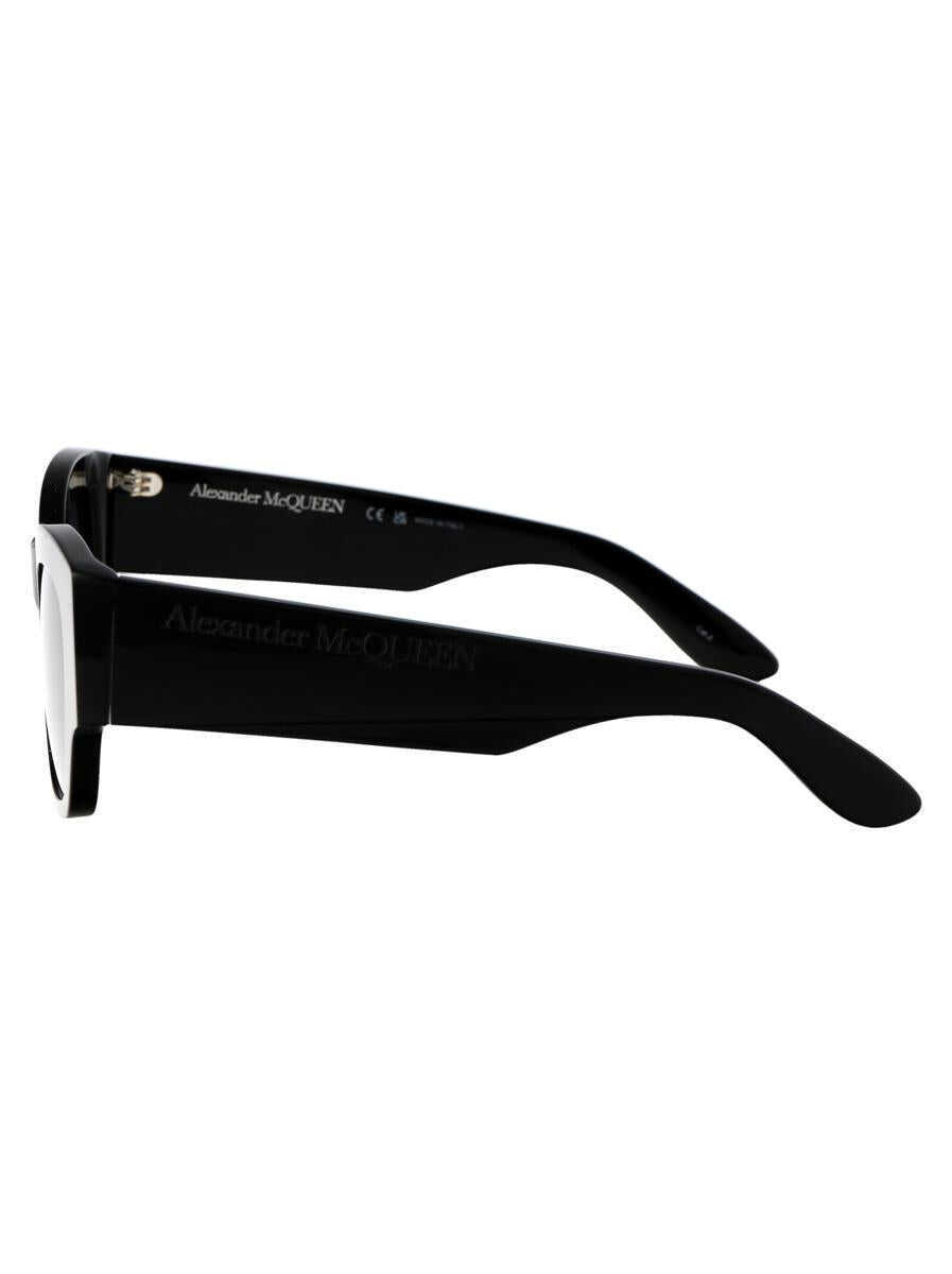 Ochelari de soare Alexander McQueen Alexander McQueen Sunglasses 001 BLACK BLACK GREY Femei (BM 17294220) 3