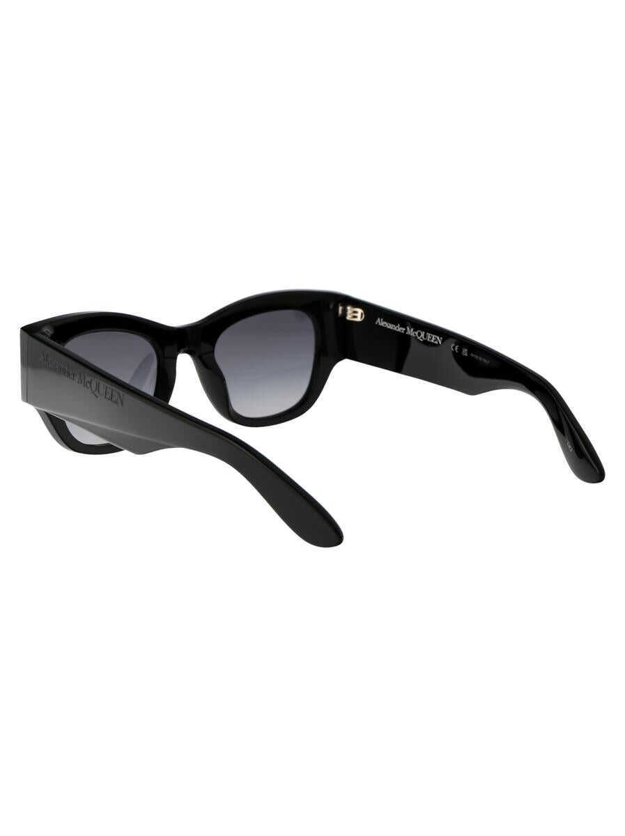 Ochelari de soare Alexander McQueen Alexander McQueen Sunglasses 001 BLACK BLACK GREY Femei (BM 17294220) 4