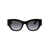 Alexander McQueen Alexander McQueen Sunglasses 001 BLACK BLACK GREY