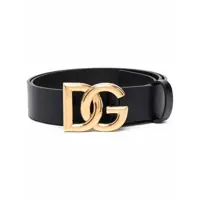 Curele Dolce & Gabbana Dg Logo Leather Belt Barbati