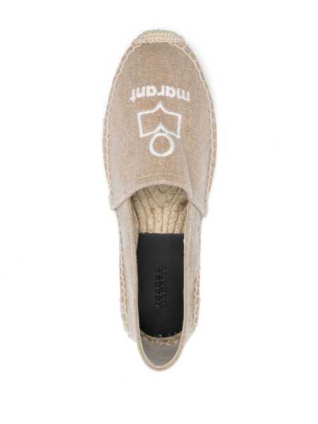 Balerini Isabel Marant Isabel Marant Canae Cotton Espadrilles Beige Femei (BM 17296461) 4