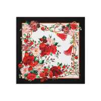 Esarfe Dolce & Gabbana White And Multicolot Silk Scarves Femei