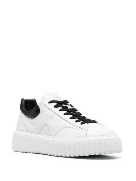 Sneakers Hogan Hogan White H-Stripes Sneakers With Black Heel WHITE Barbati (BM 17297712) 2