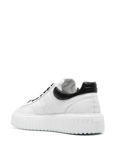 Sneakers Hogan Hogan White H-Stripes Sneakers With Black Heel WHITE Barbati (BM 17297712) 3