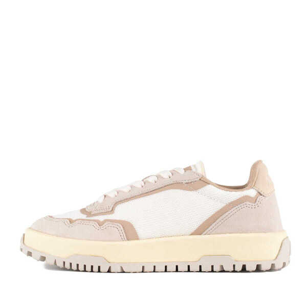 Sneakers AUTRY Autry Wildpace Low Sneakers In Mesh And Suede Color Whisper White And Sand BEIGE, WHITE Femei (BM 17298903) 2