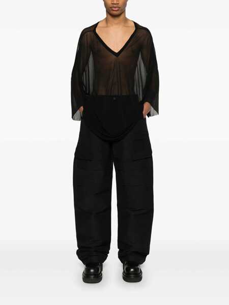 Topuri Rick Owens Rick Owens T-Shirts & Tank Tops Black Barbati (BM 17301204) 2