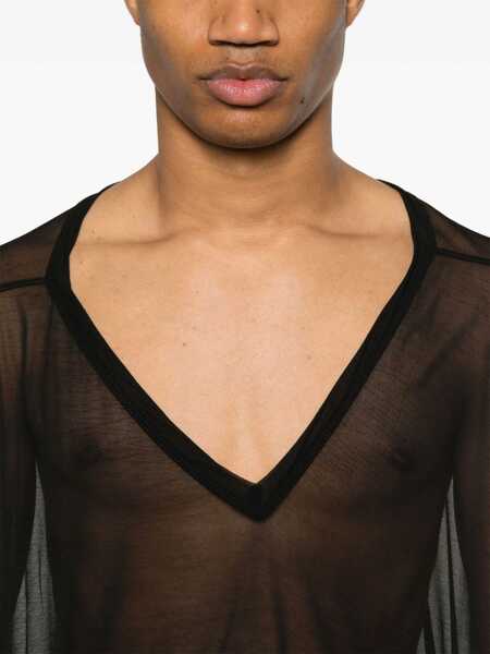 Topuri Rick Owens Rick Owens T-Shirts & Tank Tops Black Barbati (BM 17301204) 5