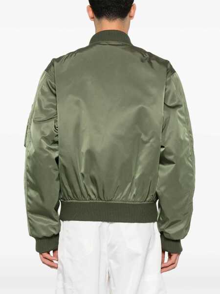 Bomber jacket Prada Prada Triangle-Logo Bomber Jacket Green Barbati (BM 17301789) 4