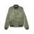 Prada Prada Triangle-Logo Bomber Jacket Green