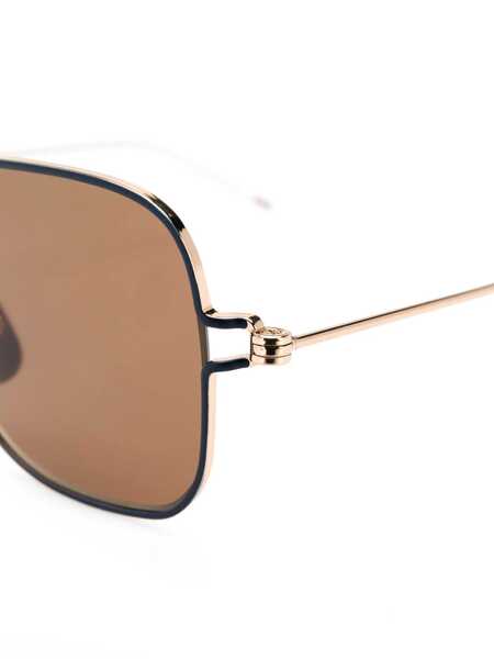 Ochelari de soare Thom Browne Thom Browne Sunglasses WHITE GOLD - NAVY W/ DARK BROWN Barbati (BM 17302140) 3