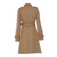 Geci SEALUP Dama - Trenciuri SEALUP DOUBLE-BREASTED MIDI TRENCH COAT, WATER REPELLENT COTTON BLEND, SEALUP CHAIN LINING, GENUINE LEATHER BUCKLE, HORN BUTTONS WITH LOGO... (BM 17303496) - B-mall.ro