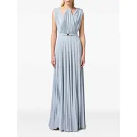Rochii Elisabetta Franchi Dama - Rochii Elisabetta Franchi BELTED DRESS Silver Femei (BM 17303544) - B-mall.ro