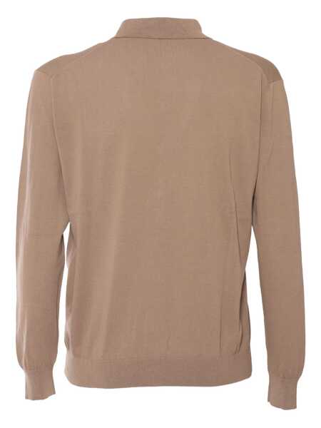 Cardigane SETTE FILI CASHMERE Shirt collar cardigan High Gauge Ice Cotton Brown Barbati (BM 17303568) 2