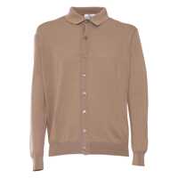 Cardigane Shirt collar cardigan High Gauge Ice Cotton Barbati