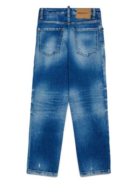 Blugi drepti DSQUARED2 5 pockets Blue Baieti (BM 17303622) 2