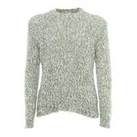 Pulovere Macro Tweed knitted round neck sweater Barbati