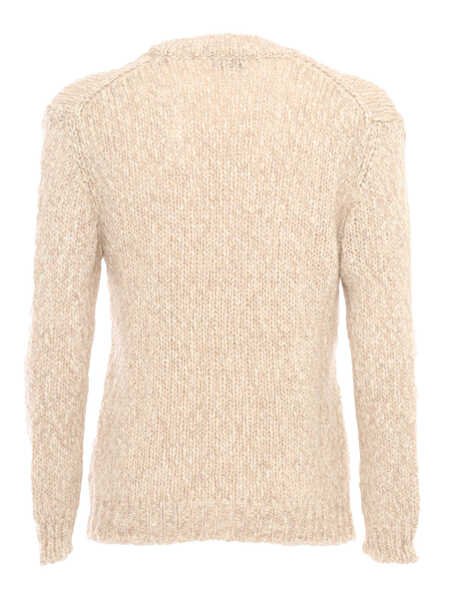Cardigane SETTE FILI CASHMERE Macro Tweed cardigan over fit Beige Barbati (BM 17303847) 2