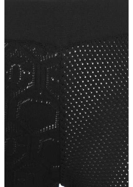 Pantaloni eleganti AKEP Lace crochet pants Black Femei (BM 17303860) 4