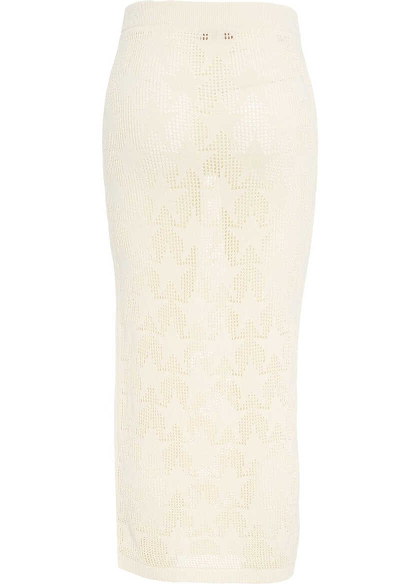 Rochii casual AKEP Open knit midi skirt Beige Femei (BM 17303863) 3