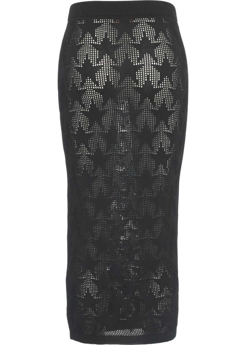 Rochii casual AKEP Open knit midi skirt Black Femei (BM 17303863) 3