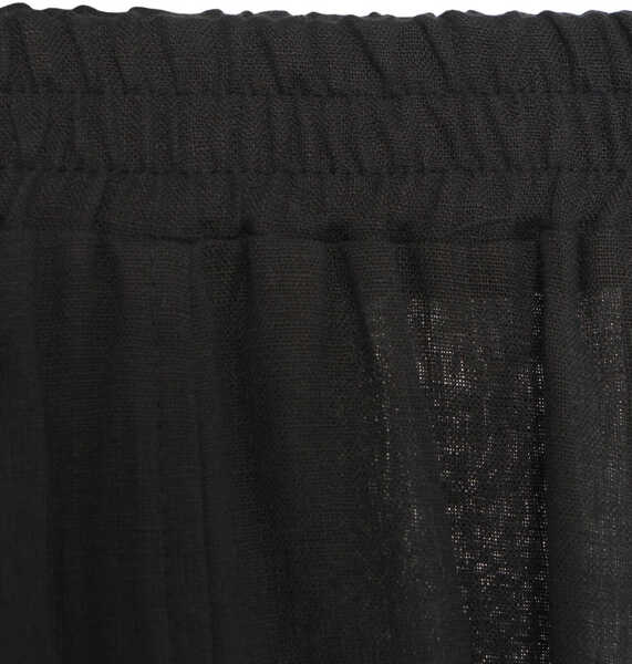 Rochii lungi Kaos Linen skirt with pockets Black Femei (BM 17303899) 4