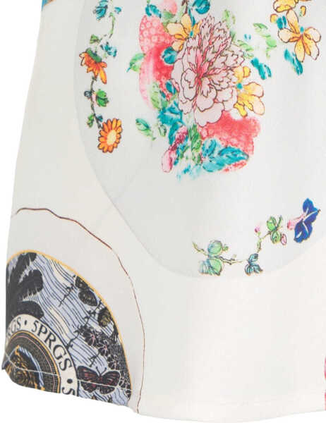 Tricouri 5 Progress Satin camisole with print White Femei (BM 17303920) 4