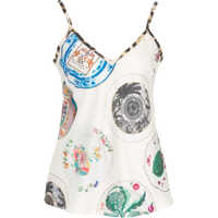 Tricouri Satin camisole with print Femei
