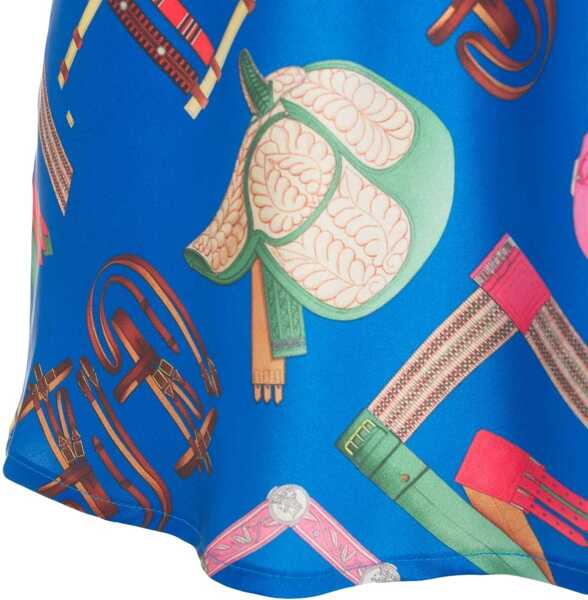 Tricouri 5 Progress Satin camisole with print Blue Femei (BM 17303920) 4