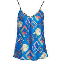 Tricouri Satin camisole with print Femei