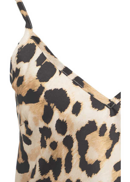 Tricouri 5 Progress Satin camisole with print Brown Femei (BM 17303920) 5
