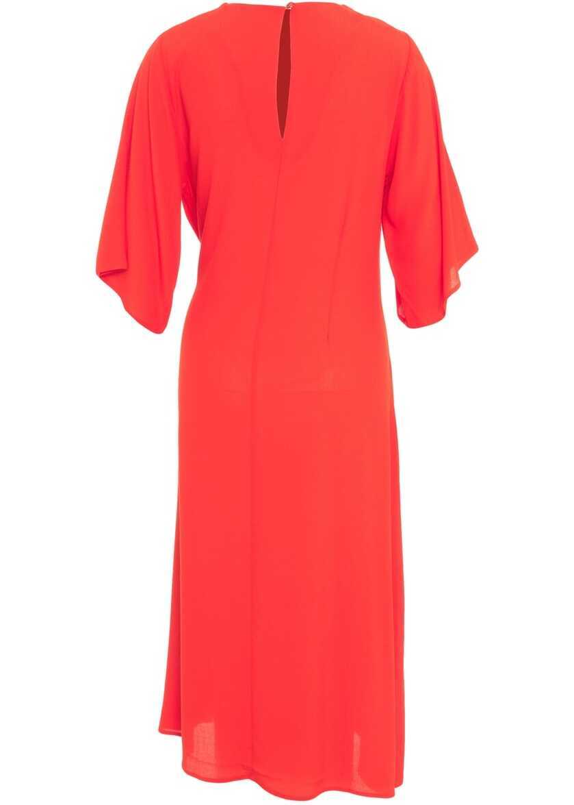 Rochii casual Second Female Dress with tie detail Elvas Red Femei (BM 17303926) 3