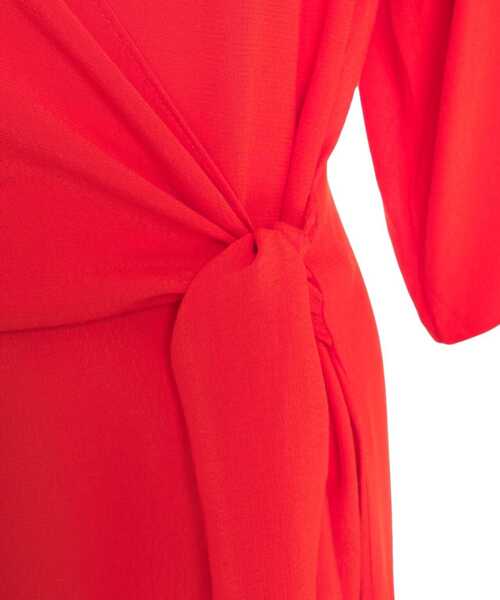 Rochii casual Second Female Dress with tie detail Elvas Red Femei (BM 17303926) 4