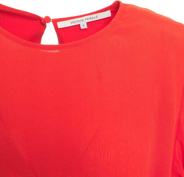 Rochii casual Second Female Dress with tie detail Elvas Red Femei (BM 17303926) 5